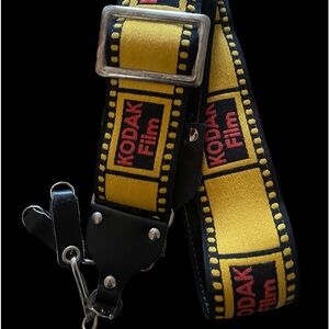 Vintage Kodak Film adjustable camera strap. In excellent condition.